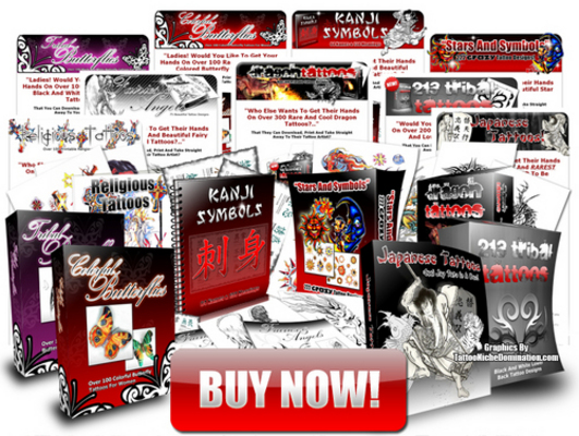 Product picture Tattoo Niche Domination 9 Top Quality Ebook Package